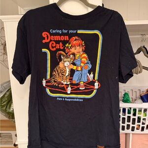 Black Demon Cat T-Shirt